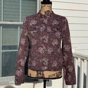 Bandolino S Purple/Floral Denim Jacket